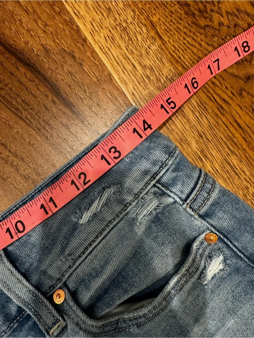 PAIGE Light Blue Raw-Hem Wide Leg Jeans - Picture 9 of 16